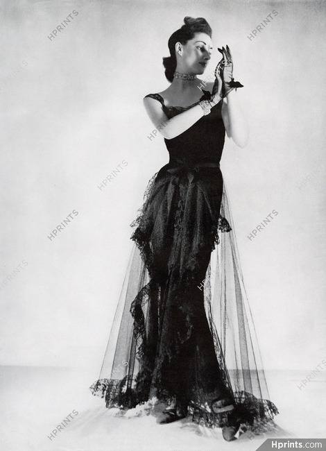 Chanel 1939 Black Lace, Jewels Mauboussin, Photo Hoyningen-Huene