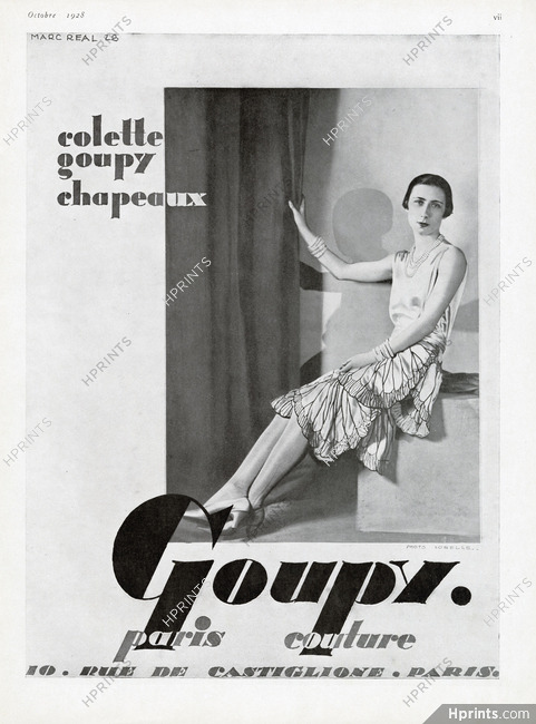 Goupy (Couture) 1928 Colette Goupy, Photo Lorelle