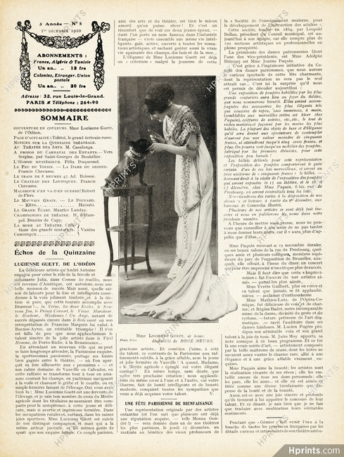 Boué Soeurs 1910 Mme Lucienne Guett, French Bulldog