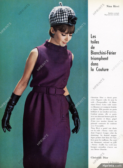 Christian Dior 1964 Bianchini Férier, Photo Guégan
