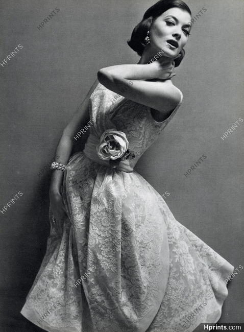Givenchy (Couture) 1959 Photo Pottier, Fashion Photography