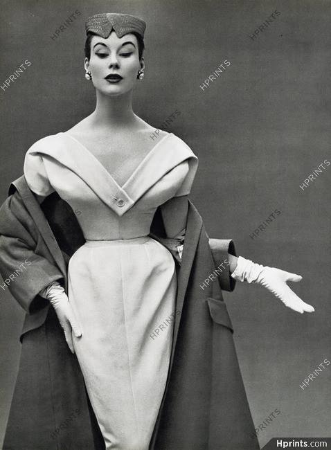Christian Dior 1953 Dress and Coat, Photo Philippe Pottier