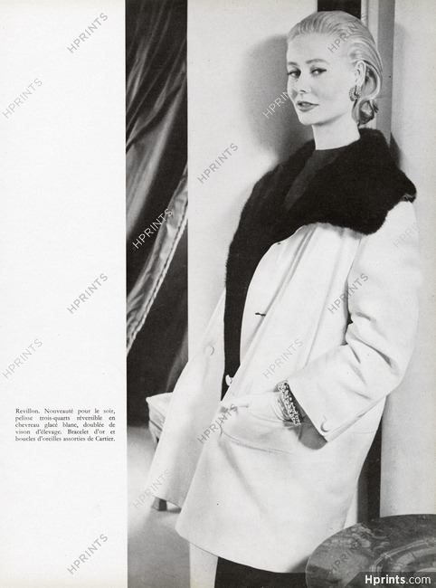 Revillon (Fur Clothing) 1955 Cartier