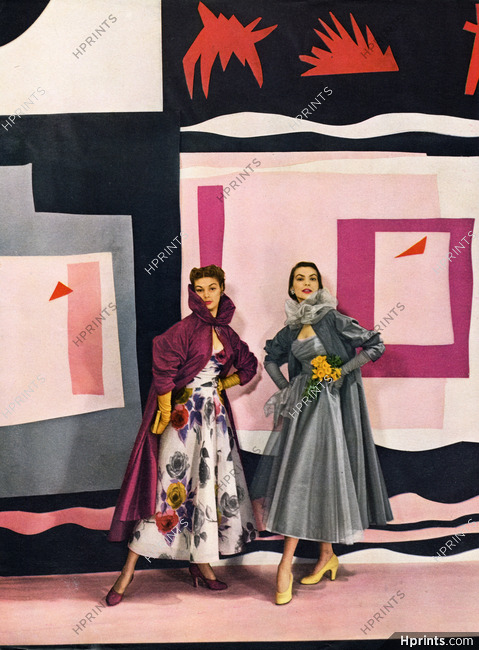 Ceil Chapman 1949 Cecil Beaton's Decor inspired by Matisse's "Jazz", Photo Cecil Beaton