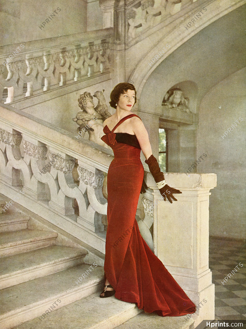 Pierre Balmain 1948 Evening Dress