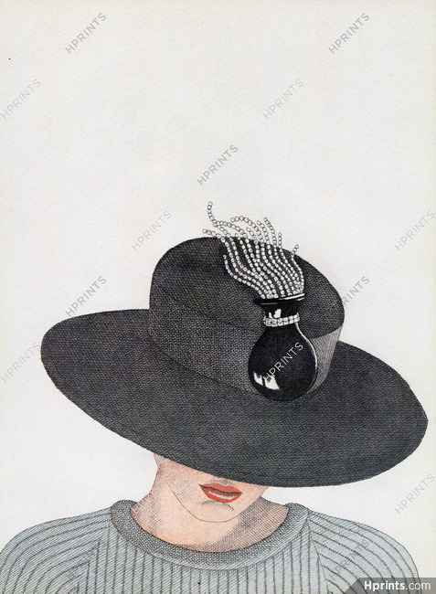 Karl Lagerfeld Chloé 1982 Pierre Le Tan, Hat Clip