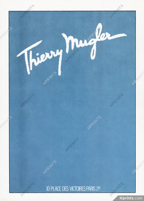 Thierry Mugler 1982 Label