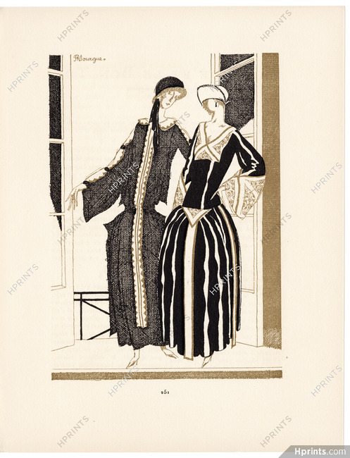 Jeanne Lanvin 1921 Pierre Mourgue, La Gazette du Bon Ton, Mémoire Instructif sur les Modes
