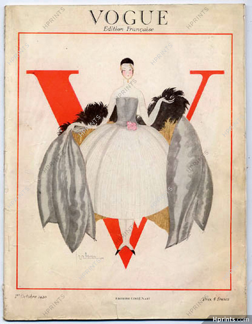 Vogue 1er Octobre 1920 (Édition Française) Georges Lepape, 56 pages