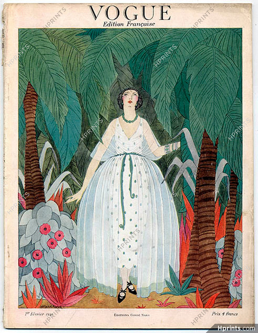 Vogue 1er Février 1921 (Édition Française) Harriet Meserole, 48 pages
