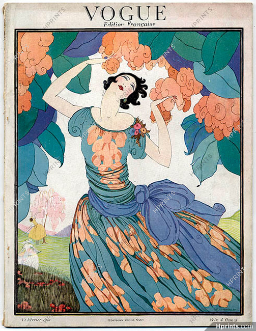 Vogue 15 Février 1921 (Édition Française) Helen Dryden, 56 pages