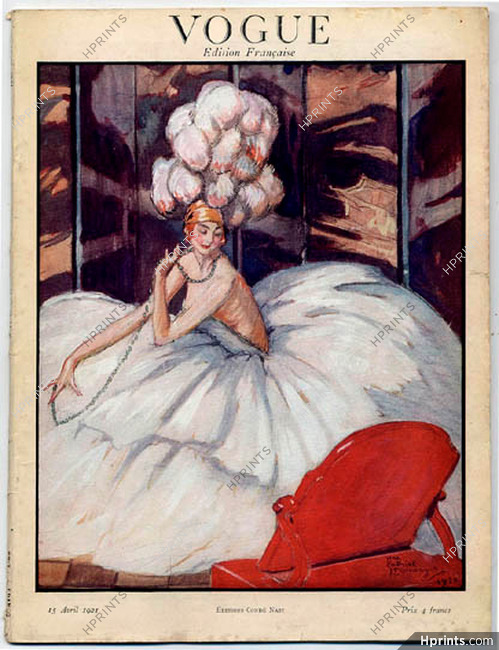 Vogue 15 Avril 1921 (Édition Française) Jean-Gabriel Domergue, 60 pages