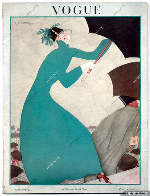 Vogue 15 Octobre 1921 (Édition Française) Georges Lepape, 60 pages