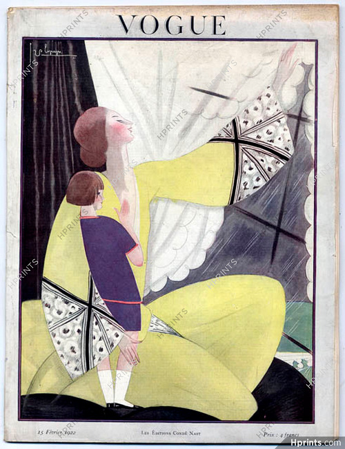 Vogue 15 Février 1922 (Édition Française) Georges Lepape, 56 pages