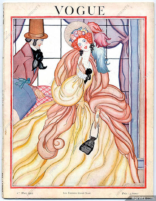 Vogue 1er Mars 1922 (Édition Française) Helen Dryden, 58 pages
