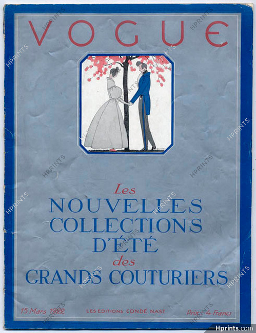 Vogue 15 Mars 1922 (Édition Française) André Édouard Marty, 62 pages