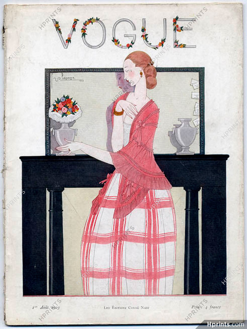 Vogue Août 1923 (Édition Française) Georges Lepape, 88 pages