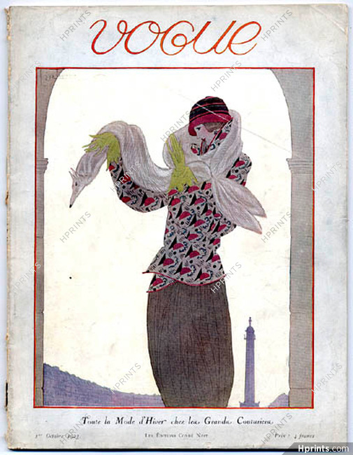 Vogue Octobre 1923 (Édition Française) Georges Lepape, 104 pages