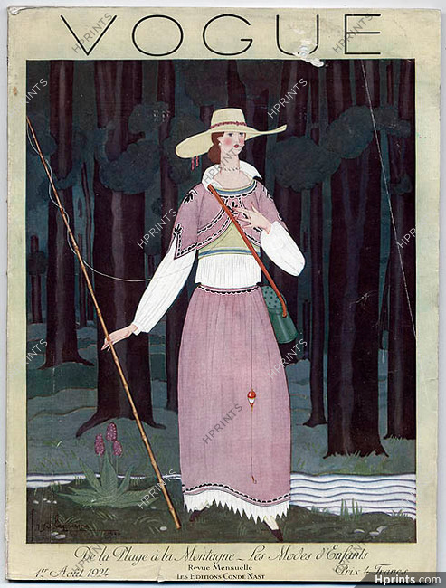 Vogue Août 1924 Couverture par Georges Lepape