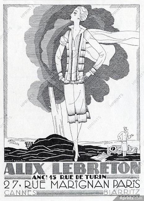 Alix Lebreton (Couture) 1926 Henri Mercier