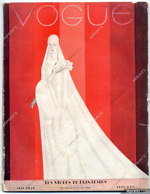 Vogue Mai 1928 Robe de mariée par Benito