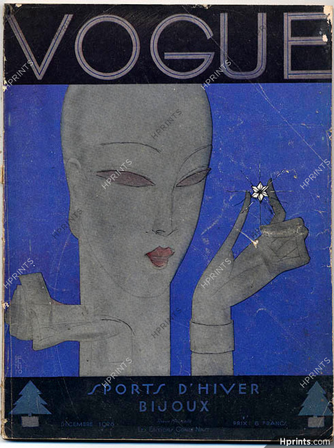 Vogue Décembre 1928 Benito, Sports d'Hiver - Bijoux