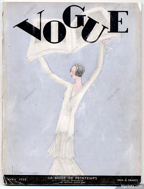 Vogue Avril 1930 Georges Lepape, 134 pages