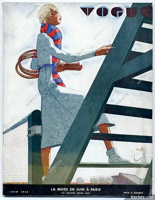 Vogue Juin 1932 Jean Pagès, Tennis