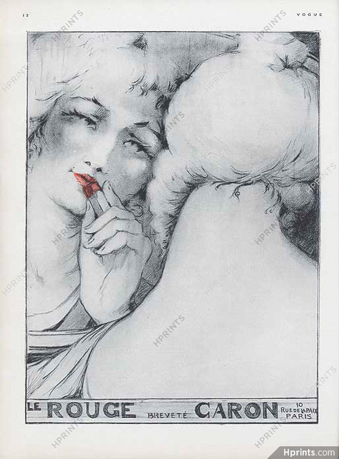 Caron (Cosmetics) 1933 Le Rouge Breveté