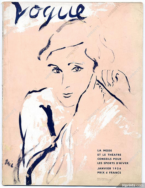 Vogue (Paris) Janvier 1936 Eric Carl Erickson, 56 pages