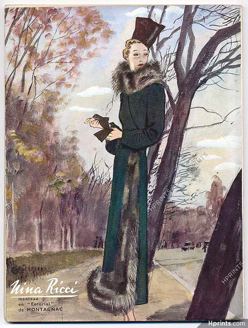 Nina Ricci 1936 Pierre Mourgue, Coat, Montagnac
