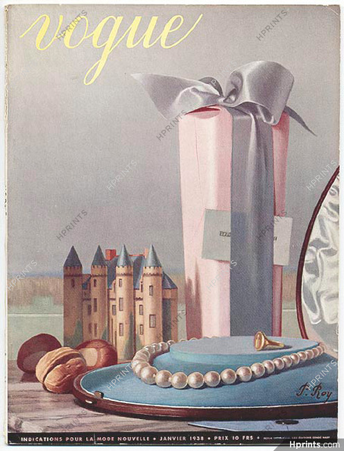 Vogue (Paris) Janvier 1938 Pierre Roy, 58 pages