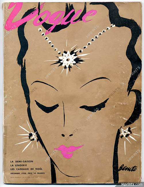 Vogue (Paris) Décembre 1938 Eduardo Garcia Benito, 68 pages