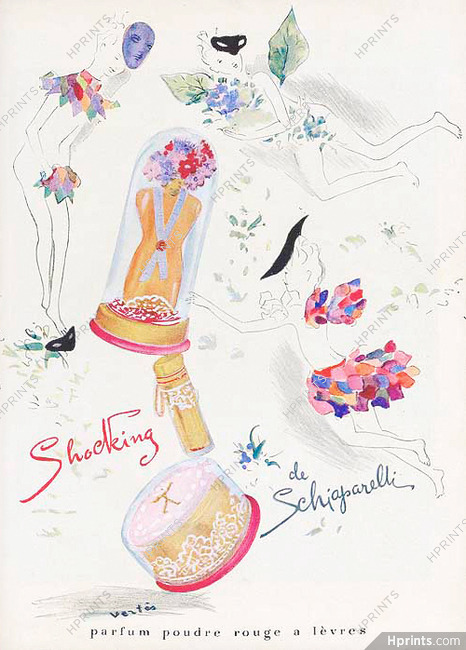 Schiaparelli (Perfumes) 1939 Shocking, Vertès