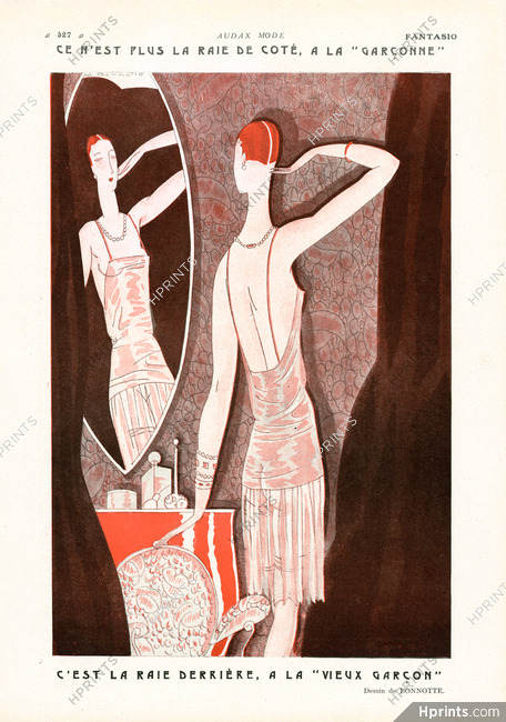 Léon Bonnotte 1927 La Raie Derrière, Bachelor Girl Flapper Roaring Twenties