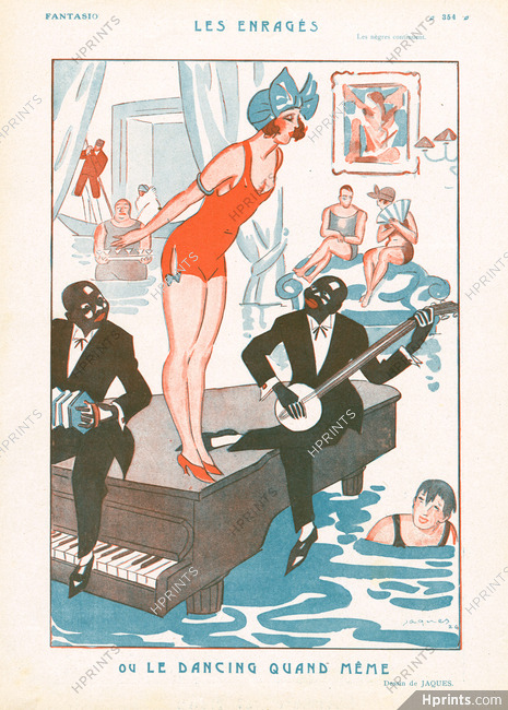 Les Enragés — ou Le Dancing Quand Même, 1924 - Jaques Swimmer Bathing Beauty, Jazz Music