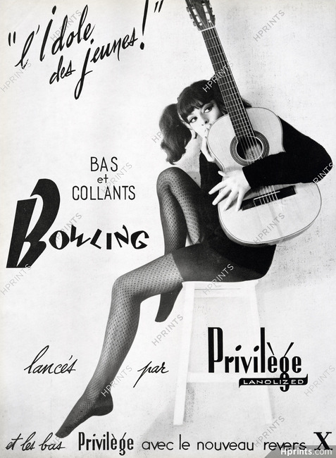 Privilège (Hosiery, Stockings) 1963 Bowling L'idole des Jeunes