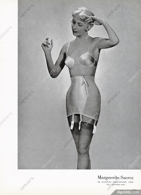 1955 womens high waist girdle garter bra pirouette promisette