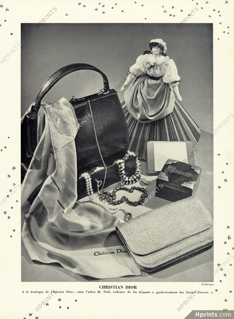 Christian Dior (Fashion Goods) 1952 Handbag, Jewels, Scarf, Doll, Photo Seeberger