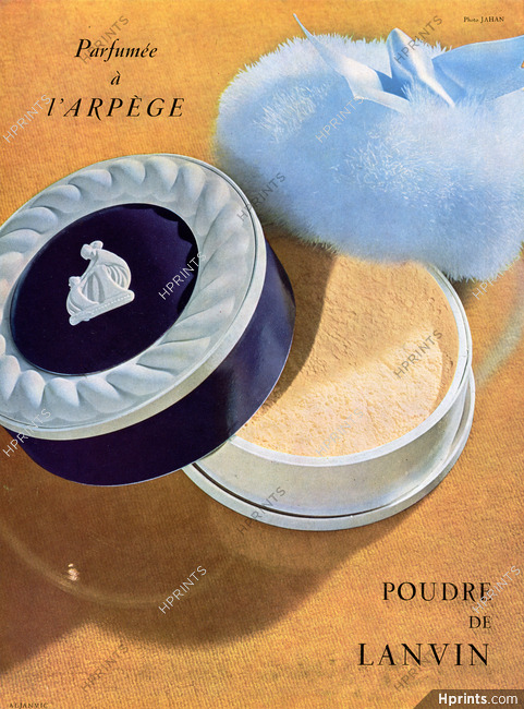 Lanvin (Cosmetics) 1950 Poudre Arpège, Photo Pierre Jahan
