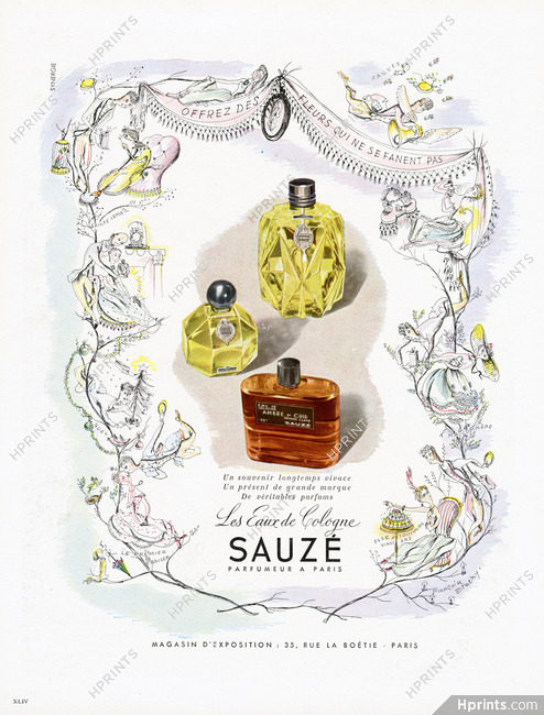Sauzé (Perfumes) 1949 Eaux de Cologne, Françoise Estachy