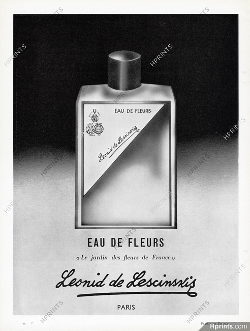 Leonid de Lescinskis (Perfumes) 1954 Eau de Fleurs