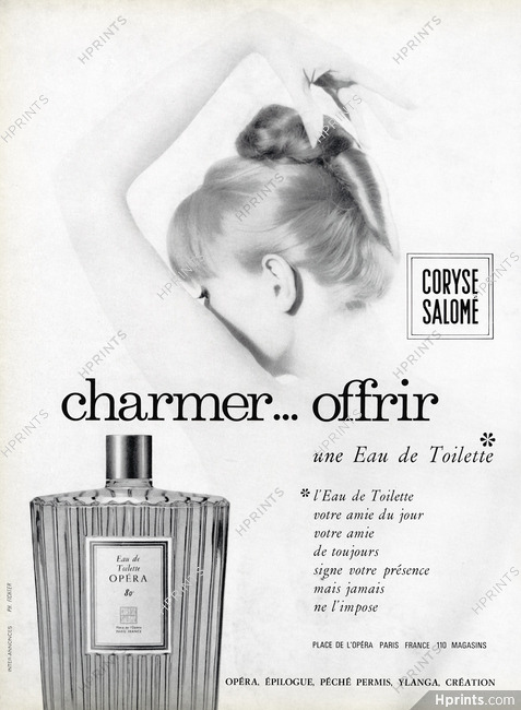 Coryse Salomé (Perfumes) 1963 Opéra, Photo Fichter