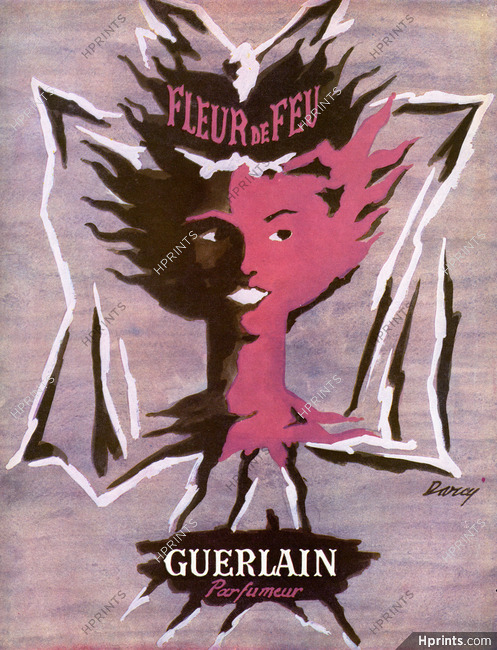 Guerlain (Perfumes) 1951 Fleur de Feu, Devil, Darcy