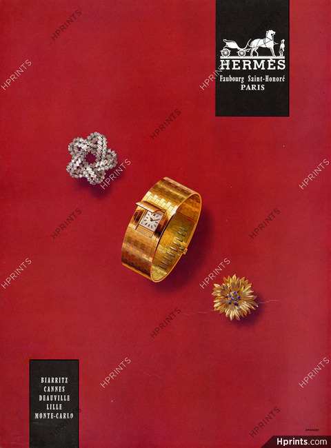 Hermès (Jewels) 1958 Watch & Clips