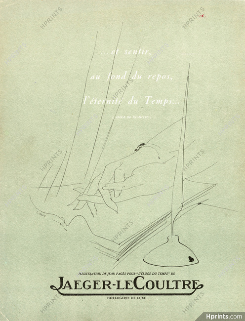 Jaeger-leCoultre 1948 L'Eloge du Temps, Jean Pagès, Anna de Noailles