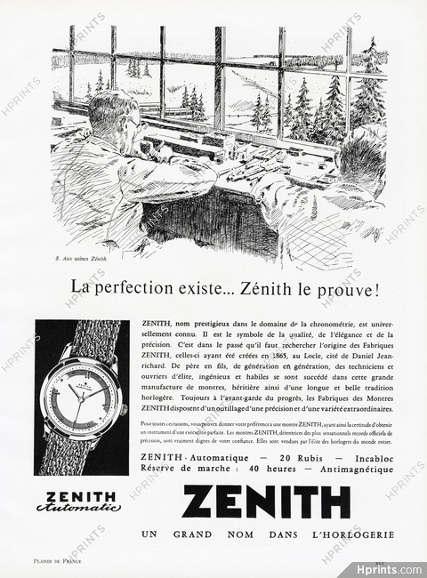 Zenith (Watches) 1953 Factory