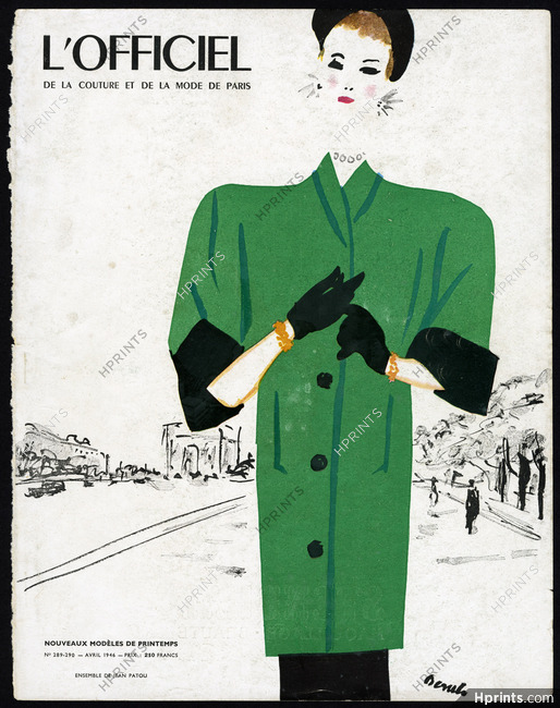 Jean Patou 1946 Eduardo Garcia Benito, L'Officiel Cover