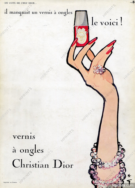 Christian Dior (Cosmetics) 1962 René Gruau
