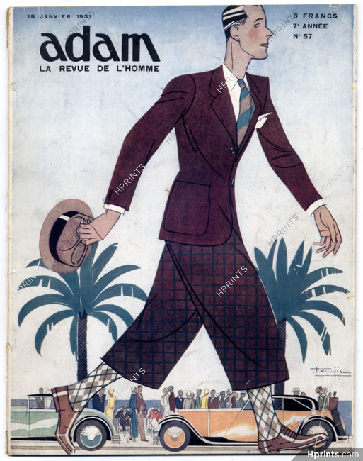 Adam La Revue de l'Homme 1931 N°57 Hemjic, Men's Clothing